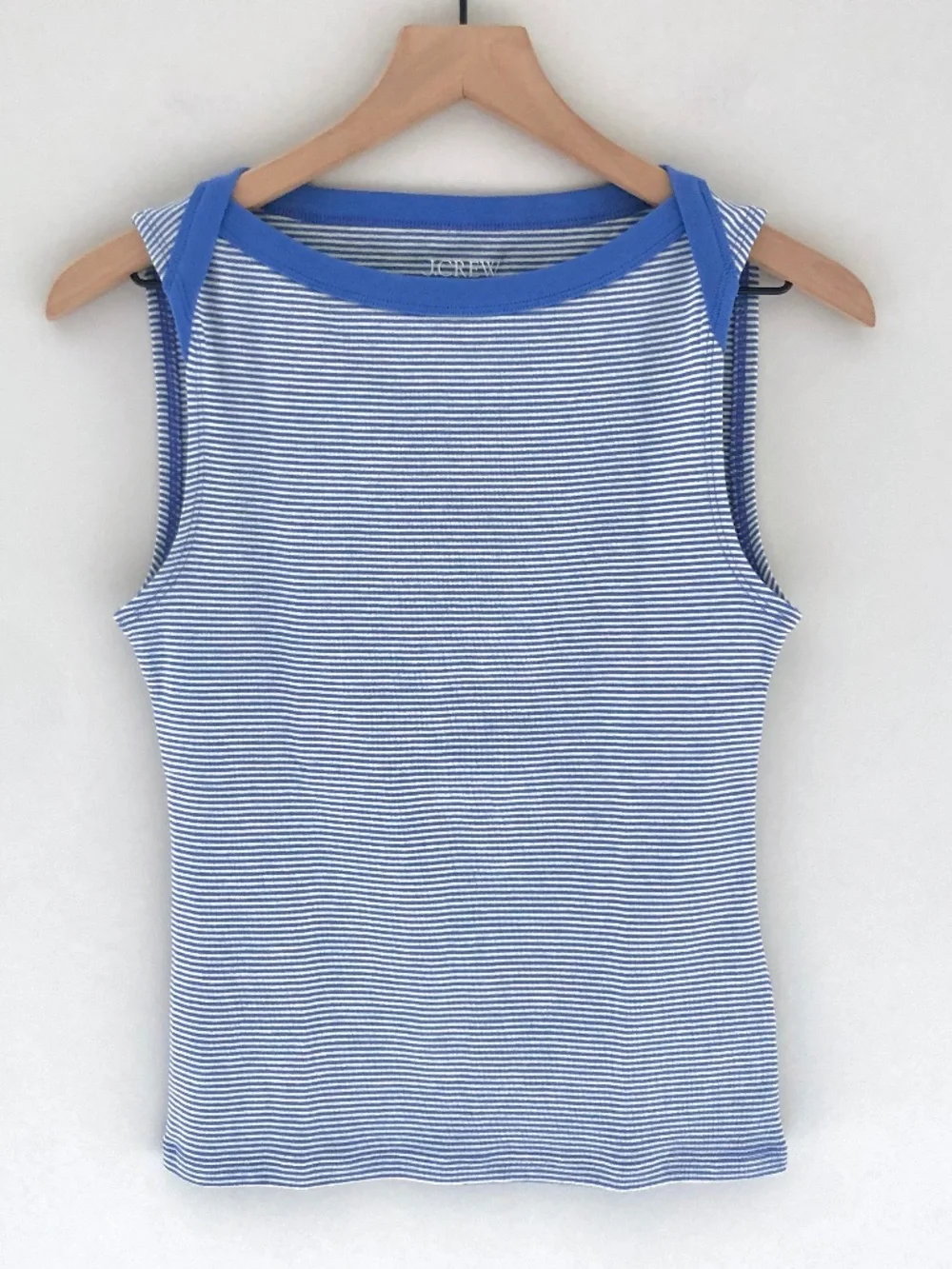 NWT J.Crew Perfect-fit boatneck tank top in stripe
